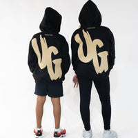 Kids Black/Tan Hoodie "Moving In Silence " Collection