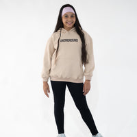 Kids Tan/Black " Moving In Silence " hoodie