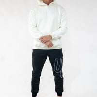 Cream/Off White Hoodie " Moving In Silence " Collection