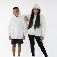 Kids White/Cream " Moving In Silence " Hoodie