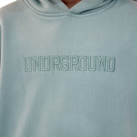 Kids Steel Blue "Moving In Silence " Hoodie