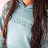 Kids Steel Blue "Moving In Silence " Hoodie