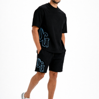 CODE OF SILENCE TEE- (BLACK/CLOUD BLUE)