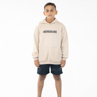 Kids Tan/Black " Moving In Silence " hoodie