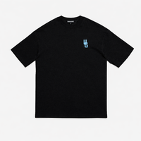 ORIGIN TEE- (BLACK/CLOUD BLUE)