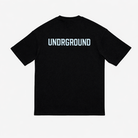 ORIGIN TEE- (BLACK/CLOUD BLUE)