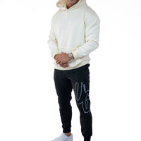 Cream/Off White Hoodie " Moving In Silence " Collection