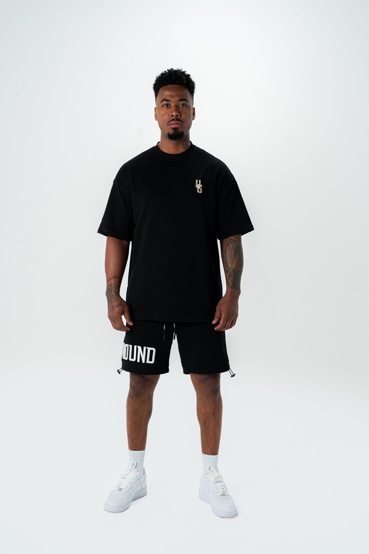EMPIRE SHORTS- (BLACK/WHITE)