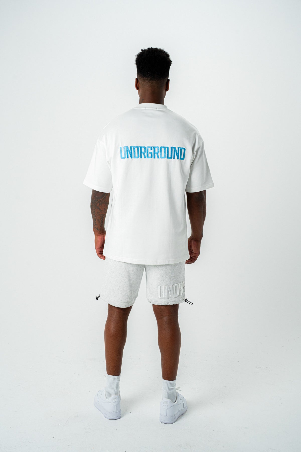 EMPIRE SHORTS- (GREY/WHITE)
