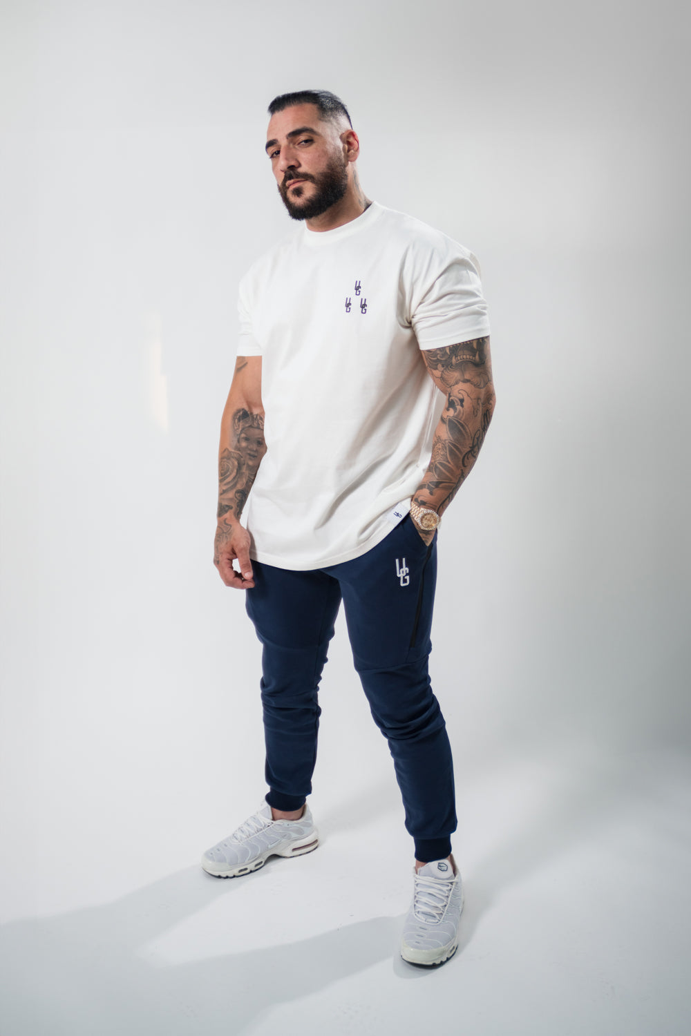 Tapered Joggers x Washed Navy