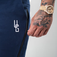 Tapered Trackies x Washed Navy