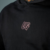 Hype Hoodie Black/Rose