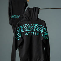 Hype Hoodie Black/Tiffany