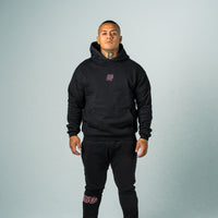 Hype Hoodie Black/Rose