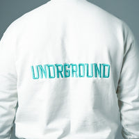 RELAXED FIT CREW (WHITE/TIFFANY)