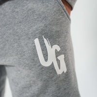 Grey Puff Print Joggers