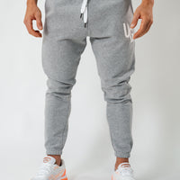 Grey Puff Print Joggers