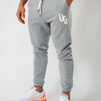 Grey Puff Print Joggers