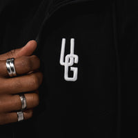 3D Embroidered Zip Up Hoodie