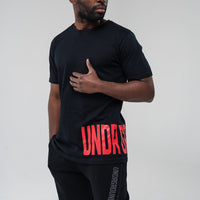 Straight Tee x Black/Red