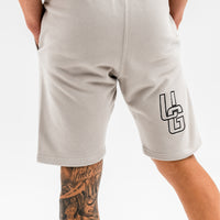 Cotton Shorts x Taupe/Black