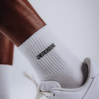 Mid Length White Socks