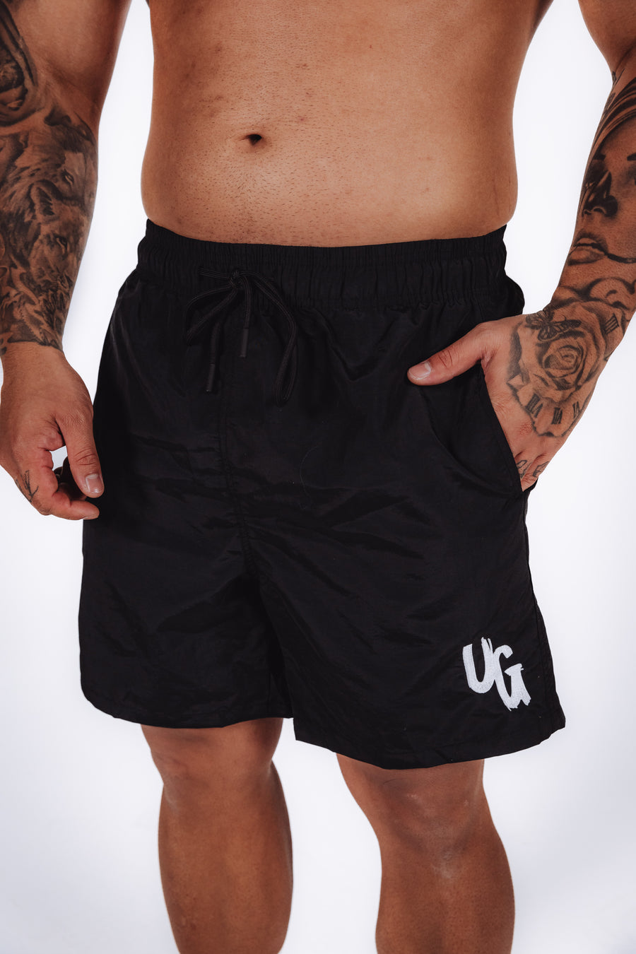 Summer Swim Shorts x Blk/Wht