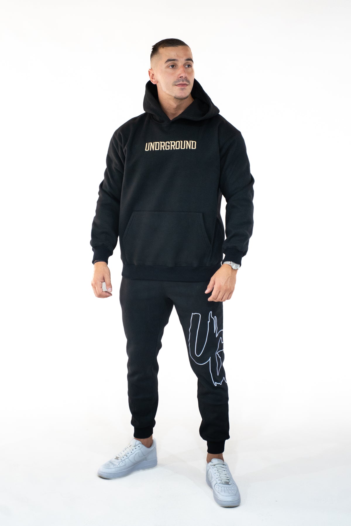 Black & Tan Hoodie ' Moving In Silence" Collection