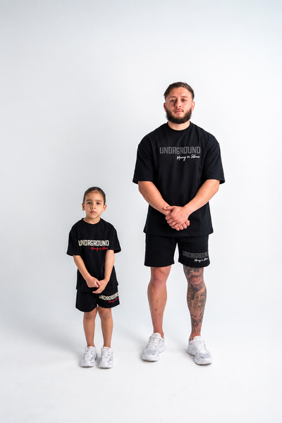 MOVING IN SILENCE TEE x BLACK/CHARCOAL