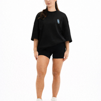 ORIGIN TEE- (BLACK/CLOUD BLUE)