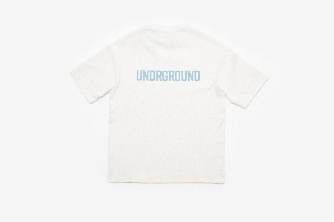 ORIGIN TEE- (WHITE/CLOUD BLUE)