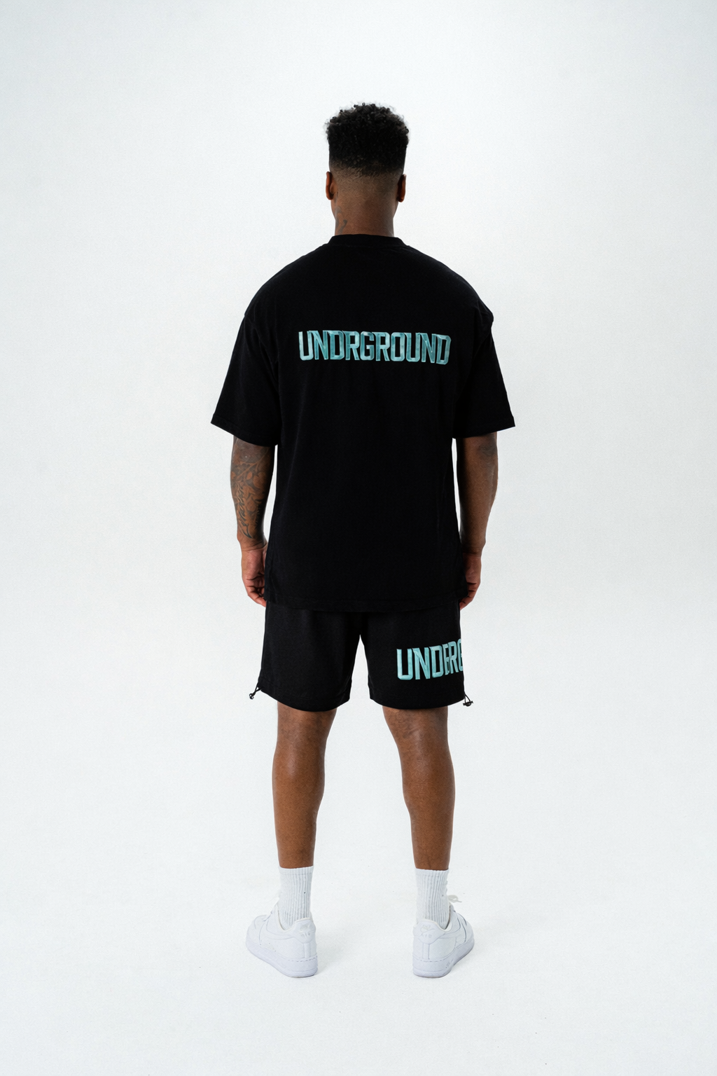 Empire Street Shorts- Black/Tiffany