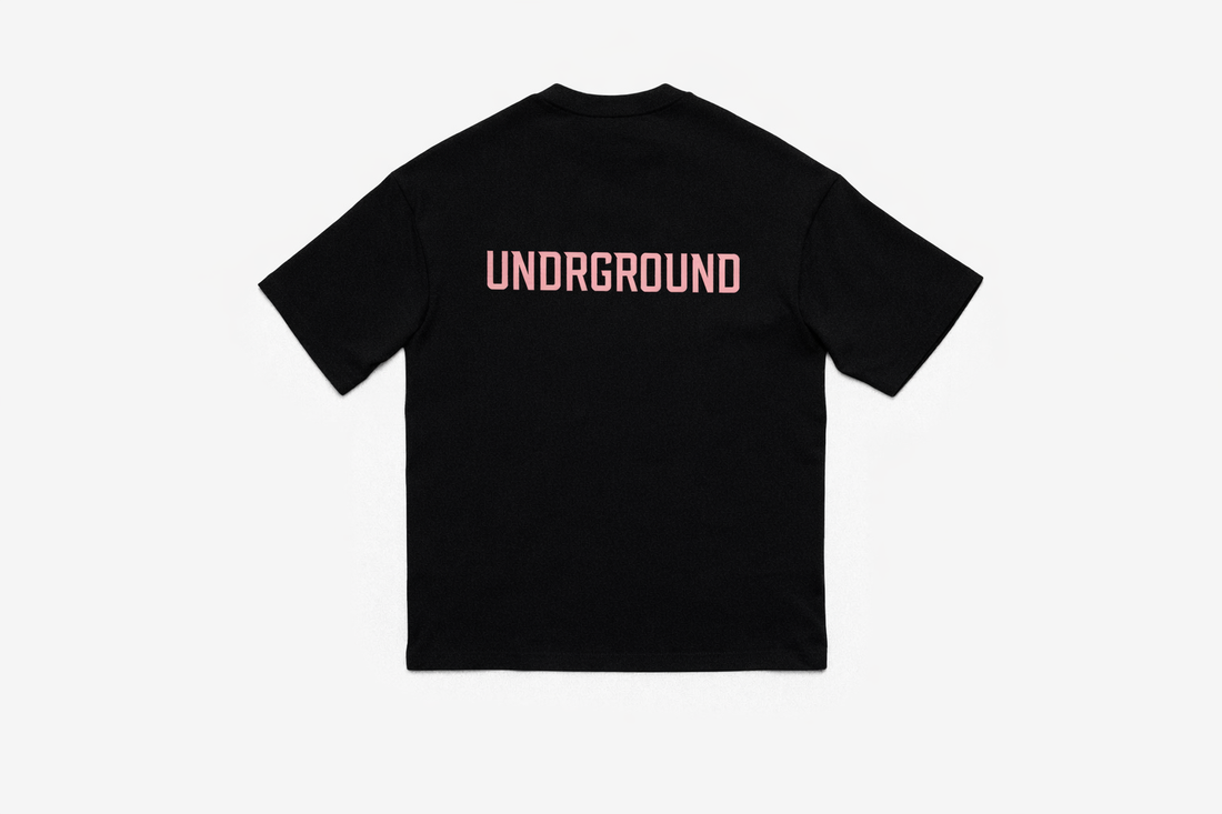 ORIGIN TEE - (BLACK/ROSE)