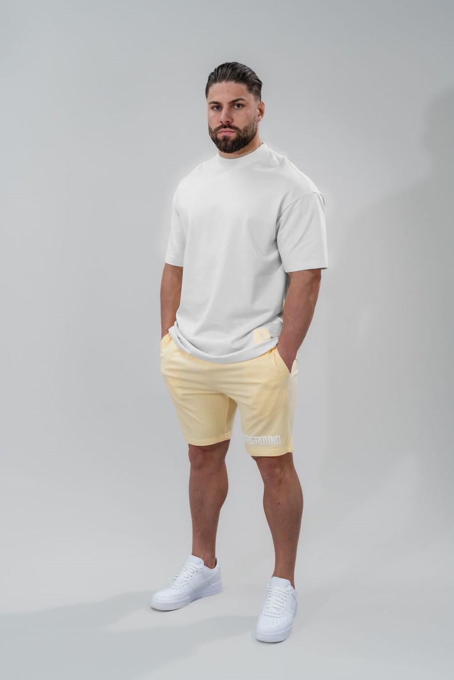 Relaxed Fit Tee X White/Yellow