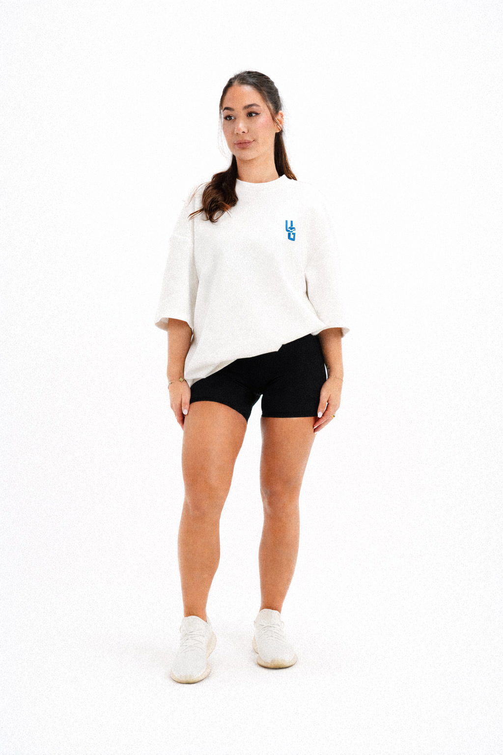 ORIGIN TEE- (WHITE/CLOUD BLUE)
