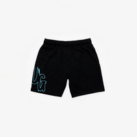CODE OF SILENCE SHORTS- BLACK/CLOUD BLUE)