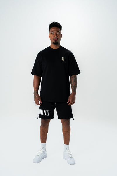 EMPIRE SHORTS- (BLACK/WHITE)