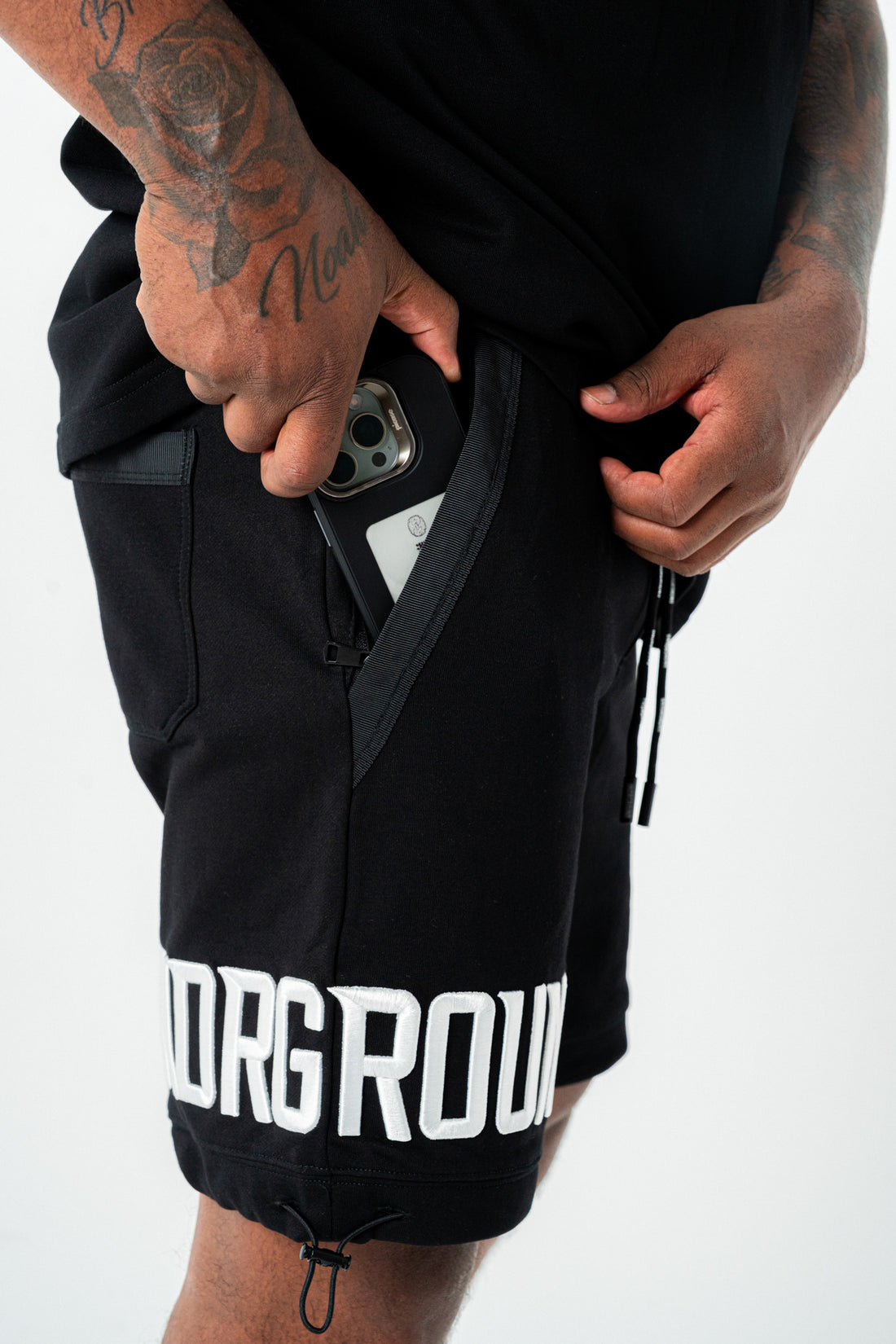 Empire Street Shorts- Black/White