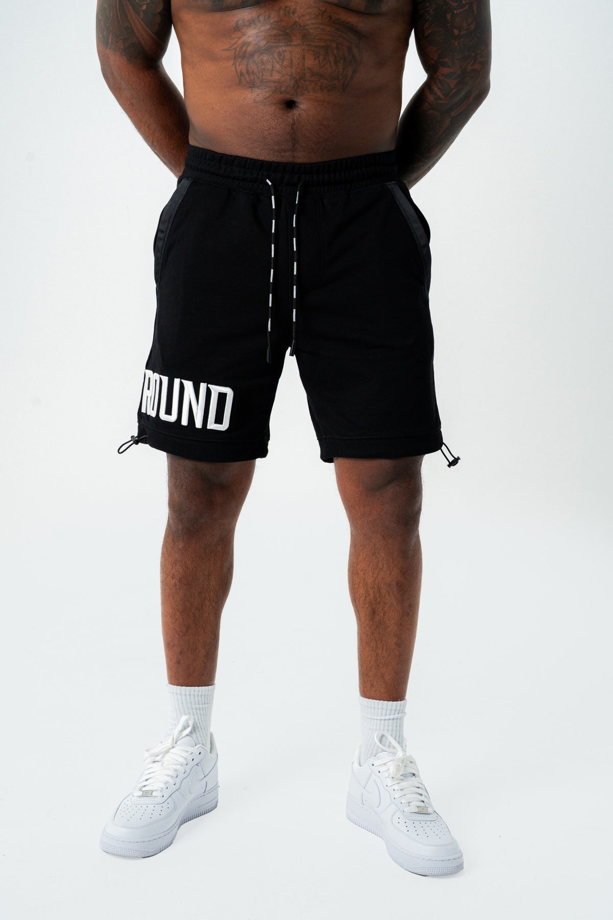 EMPIRE SHORTS- (BLACK/WHITE)