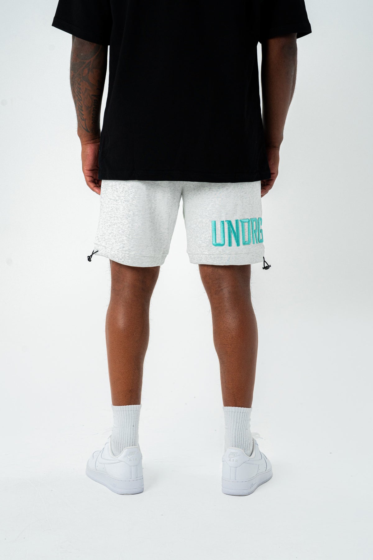 EMPIRE SHORTS- (GREY/TIFFANY)