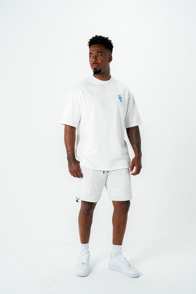 EMPIRE SHORTS- (GREY/WHITE)
