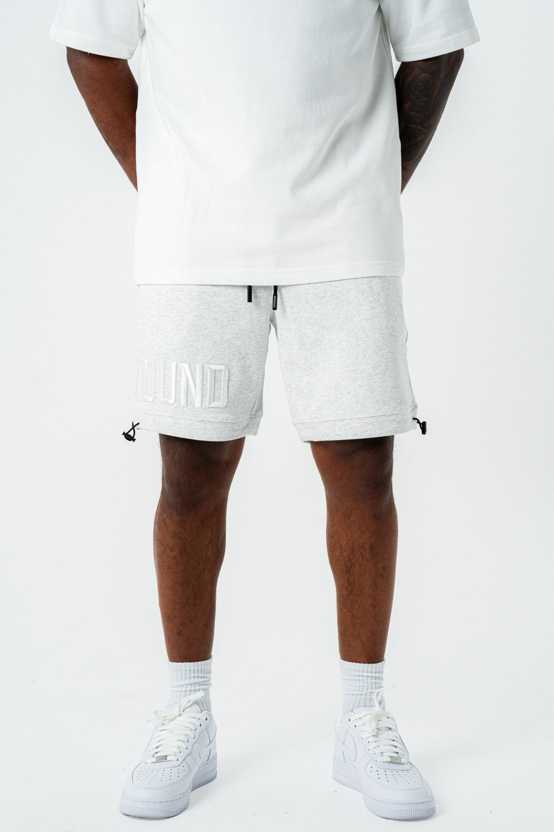 Empire Street Shorts- Grey/White