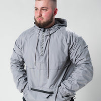 Windbreaker Half Zip x Cadet Grey