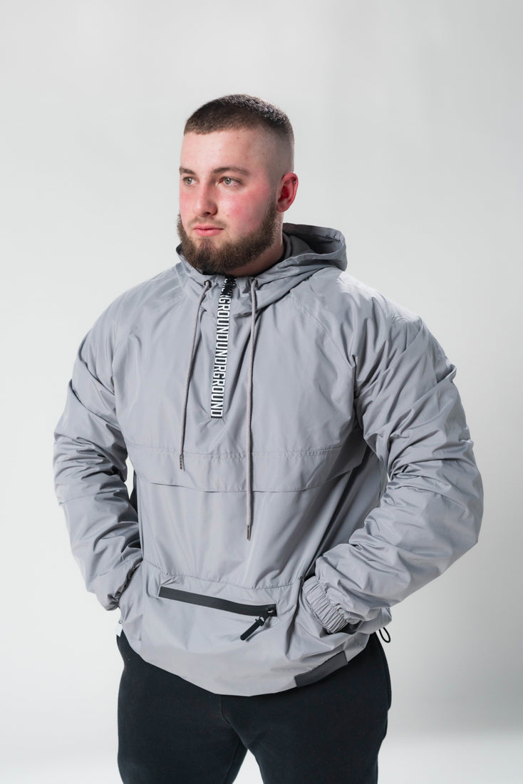 Windbreaker Half Zip x Cadet Grey