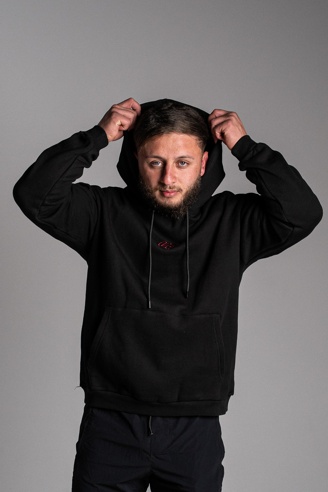 Hype Hoodie Black/Red