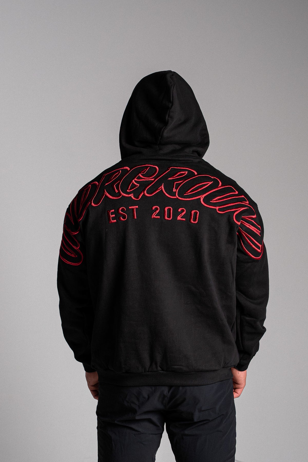 HYPE HOODIE BLACK/RED