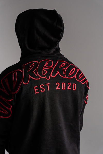 HYPE HOODIE BLACK/RED