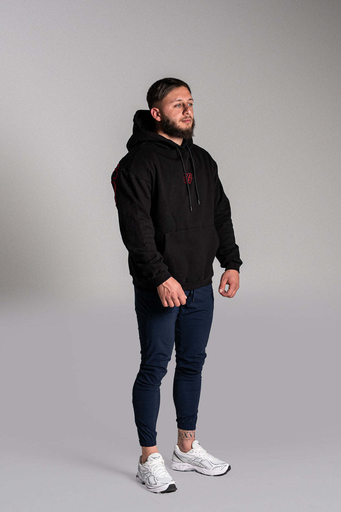 Hype Hoodie Black/Red
