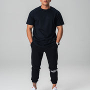 Oversized Cuffed Joggers x Black