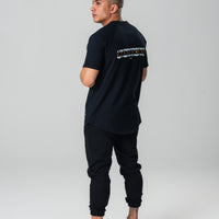 Oversized Cuffed Joggers x Black